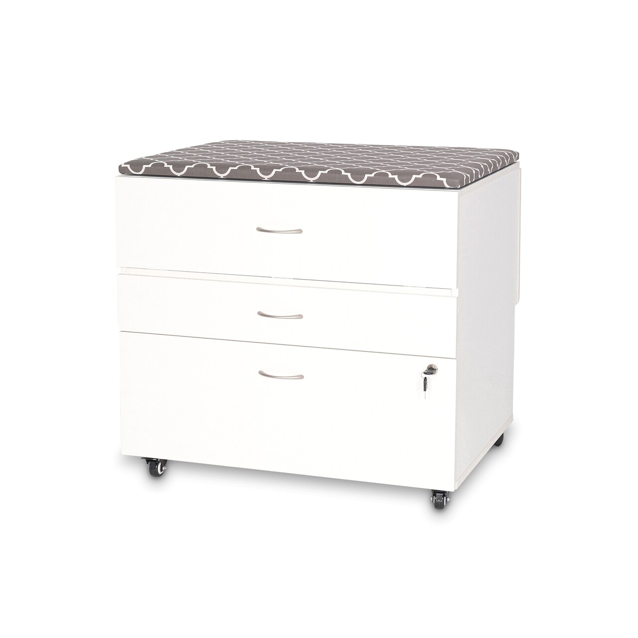 Kangaroo Sewing Furniture MOD Embroidery Arm Storage Cabinet with Adjustable Shelves & Rolling Casters